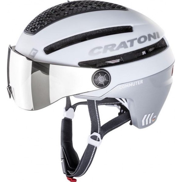 Cratoni Commuter - Helm speed pedelec met vizier - e-bike - Wit